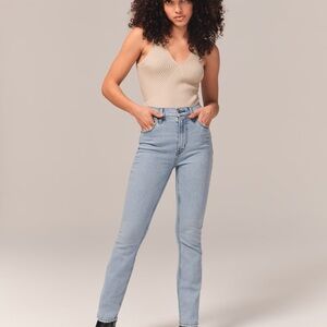 Abercrombie & Fitch Light Blue Straight Leg Jeans